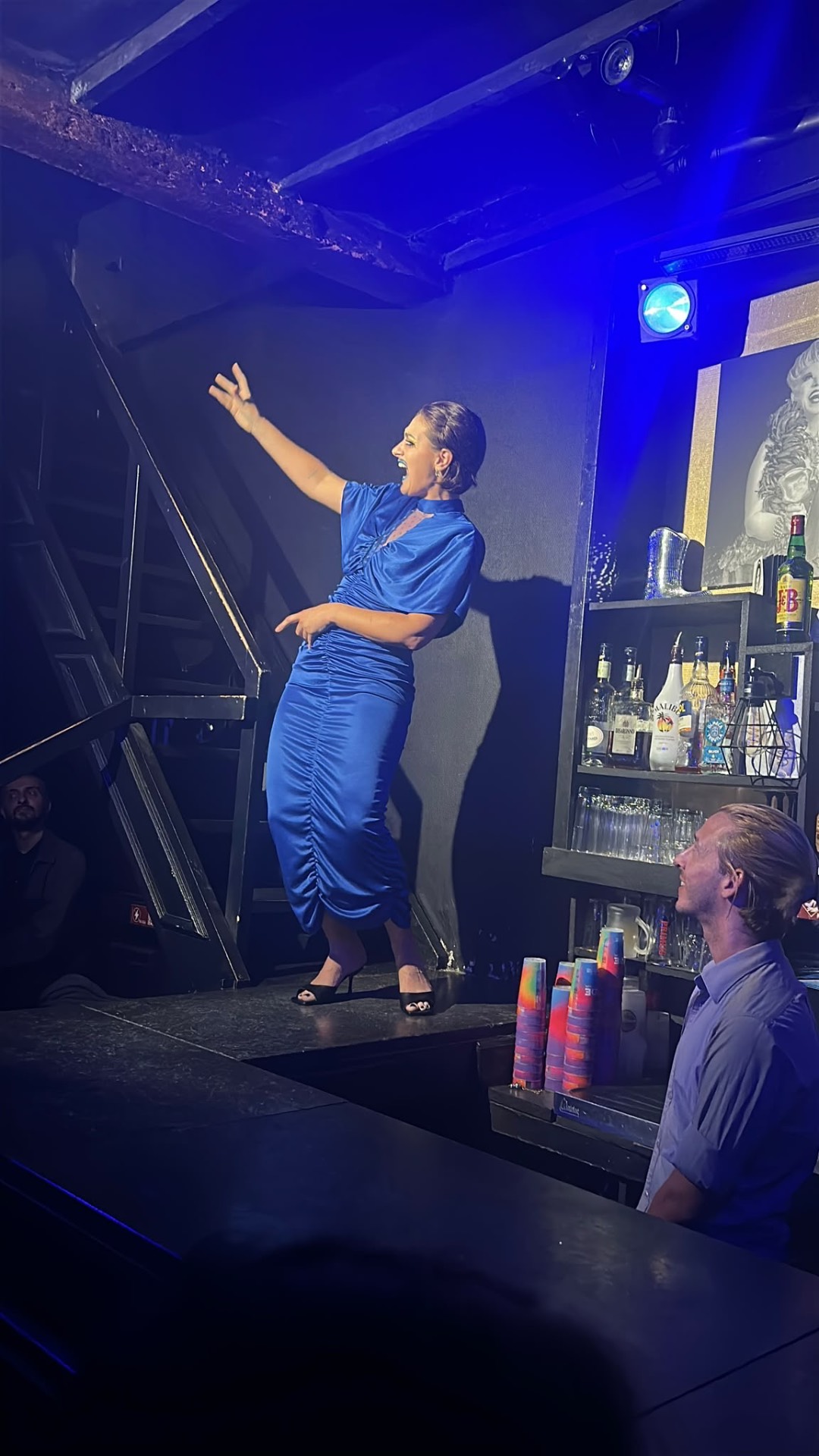 Camille en performance sur scène